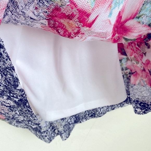 Sandra Darren Floral and Laced sheath midi dress, Size 10 - Picture 9 of 11